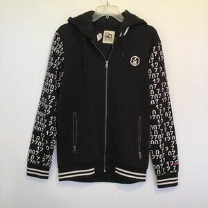 Being Human Men's Full Sleeve Zip Front Hooded Sweatshirt  Size L